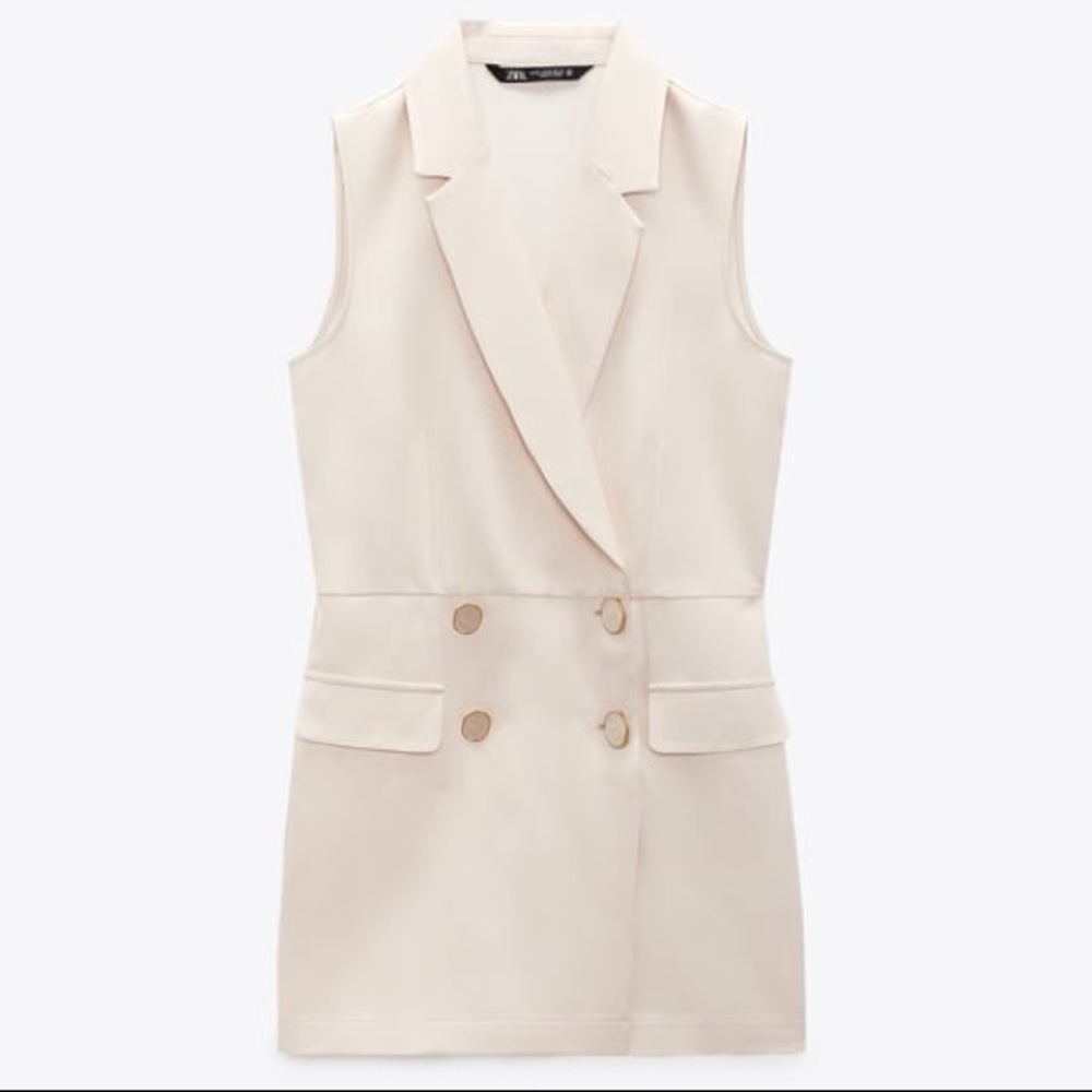 Satin Effect Jumpsuit Blazer Zara